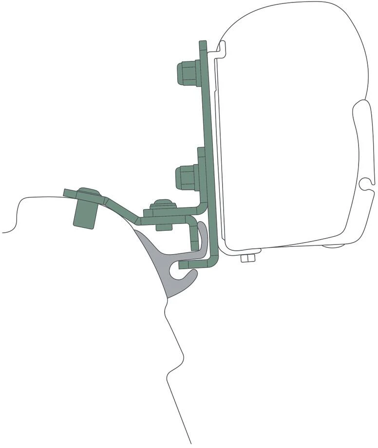 Easygoinc Adapter VW T5/6 Fiamma Markise F35pro/45s, KR+lR, Mit Reimo Multirail 4 Easygoinc Adapter VW T5/6 Fiamma Markise F35pro/45s, KR+lR, Mit Reimo Multirail – Bild 2