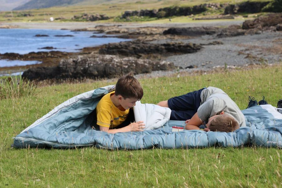 Vango Shangri-La Light Double Deckenschlafsack, Mineralgrün 5 Vango Shangri-La Light Double Deckenschlafsack, Mineralgrün – Bild 3