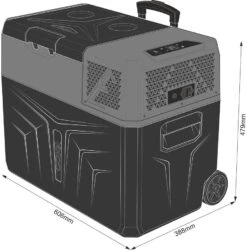 Yolco BCX40 CARBON Kompressor-Kühlbox, 12/24/230V, 40L,carbon-schwarz -Campingausrüstung 123274 0 10