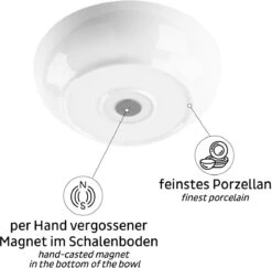 Silwy Classic Magnet-Schale, Porzellan, Ø25cm, Weiß -Campingausrüstung 124568 0 2