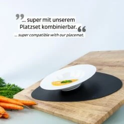 Silwy Gourmet Magnet-Teller, Porzellan, Ø23,5cm, 2-teilig -Campingausrüstung 124570 0 5