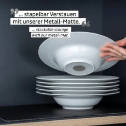 Silwy Gourmet Magnet-Teller, Porzellan, Ø23,5cm, 2-teilig -Campingausrüstung 124570 0 7