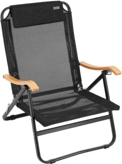 KingCamp Hayden Klappstuhl, Schwarz