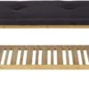Wenko Ecori Schuhbank Mit Sitzpolster, Bambus, Schwarz -Campingausrüstung 125587 0 0