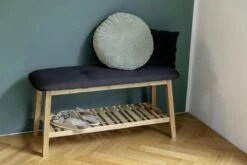 Wenko Ecori Schuhbank Mit Sitzpolster, Bambus, Schwarz -Campingausrüstung 125587 0 7