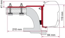 Fiamma F45 Adapter Für Mercedes Vito Ab Bj. 2004