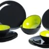 Gimex GreyLine Geschirr-Set, 12-teilig, Lime -Campingausrüstung 19038 0