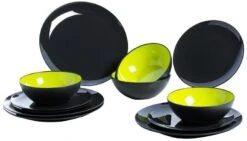Gimex GreyLine Geschirr-Set, 12-teilig, Lime