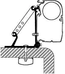 Thule Omnistor 5200/4200 Adapter Für Universal Roof