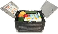 Flip-Box Premium Isolierbox, 25L, 420x420x240mm, Grau/schwarz -Campingausrüstung 21839 5