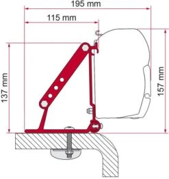 Fiamma F45 Adapter Für Kit-Roof
