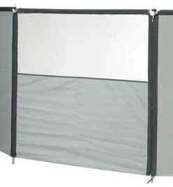 Isabella Erweiterungs-Modul 2 Für Flex Grey Windschutz, Fenster Oben, Grau