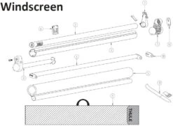 Thule Stützfußhalter-Set, Schwarz 7 Thule Stützfußhalter-Set, Schwarz -Campingausrüstung 28445 2