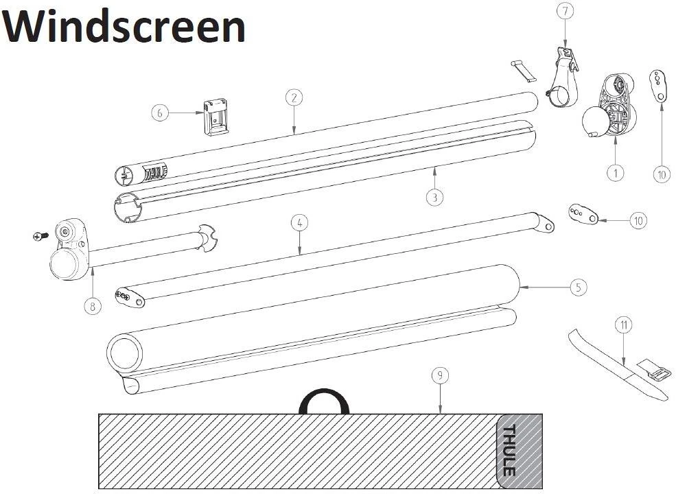 Thule Stützfußhalter-Set, Schwarz 5 Thule Stützfußhalter-Set, Schwarz – Bild 3