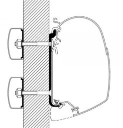 Thule Omnistor 5200/8000/4200 Flat Adapter