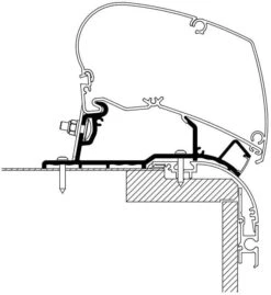 Thule Omnistor 9200/6300 Adapter Für Hymer Eriba Nova 2020
