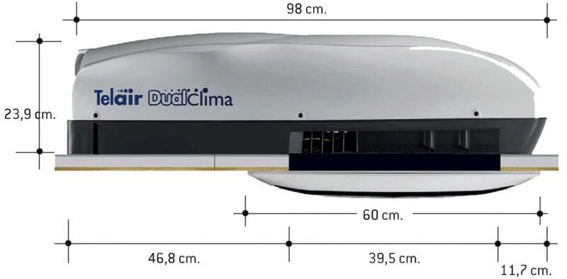 Dachklimaanlage Telair Dualclima 8400H, 2,2kW, 230V - Mit Wärmefunktion 6 Dachklimaanlage Telair Dualclima 8400H, 2,2kW, 230V - Mit Wärmefunktion – Bild 4