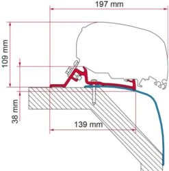 Fiamma F65/F80 Adapter Für Laika Rexosline / Kreos 2009
