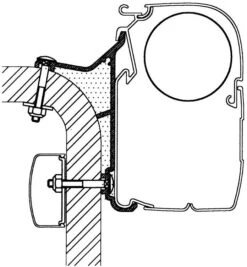 Thule Omnistor 5200/8000/4200 Adapter Für Hymer B2 Class Serie 5, 500cm