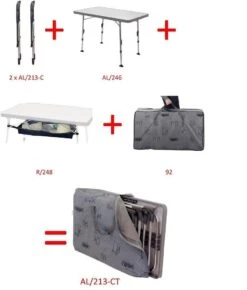 Crespo Valencia Stuhl- Und Tischset, Ungepolstert, Anthrazit -Campingausrüstung 36402 0 2