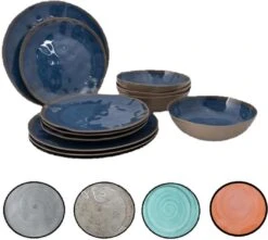 Bo-Camp Halo Geschirrset, 12-teilig