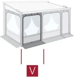 Fiamma Caravanstore ZIP XL Frontwand-Erweiterung -Campingausrüstung 4088 2