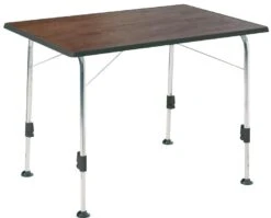 Dukdalf Stabilic 2 Campingtisch, 100x68x56/72cm, Holz-Dekor
