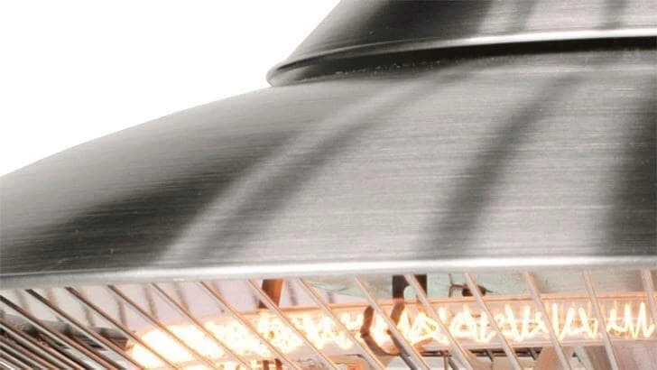 Outwell Fuji Terrassenstrahler, 230V, 1500W, Silver 4 Outwell Fuji Terrassenstrahler, 230V, 1500W, Silver – Bild 2