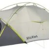 Salewa Litetrek II Halb-Geodätzelt, 2-Personen, 140x260cm, Lightgrey/Cactus -Campingausrüstung 43318 0