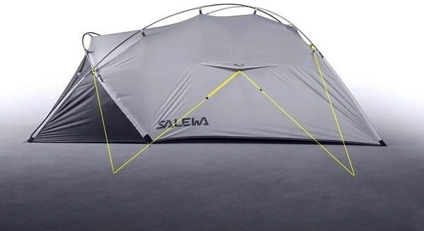 Salewa Litetrek II Halb-Geodätzelt, 2-Personen, 140x260cm, Lightgrey/Cactus 5 Salewa Litetrek II Halb-Geodätzelt, 2-Personen, 140x260cm, Lightgrey/Cactus – Bild 3