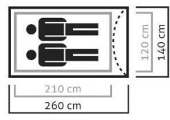Salewa Litetrek II Halb-Geodätzelt, 2-Personen, 140x260cm, Lightgrey/Cactus 10 Salewa Litetrek II Halb-Geodätzelt, 2-Personen, 140x260cm, Lightgrey/Cactus -Campingausrüstung 43318 3
