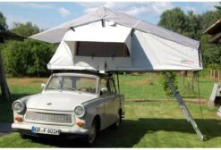 Campwerk Adventure Dachzelt Inkl. Matratzenunterlage, Grau -Campingausrüstung 4446 10