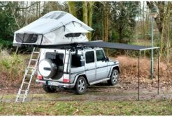 Campwerk Adventure Dachzelt Inkl. Matratzenunterlage, Grau -Campingausrüstung 4446 12