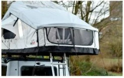 Campwerk Adventure Dachzelt Inkl. Matratzenunterlage, Grau -Campingausrüstung 4446 5