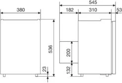 Dometic CoolMatic CRP 40 Kompressor-Kühlschrank, 12/24V, 39L, Mit Gefrierfach -Campingausrüstung 45139 3