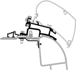 Thule Omnistor 6300 Adapter Für Renault Master / Opel Movano Bj. 1998-2010
