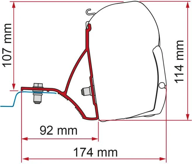 Fiamma F45 Adapter Für Trafic/Vivaro/Primastar Ab Bj. 2015 3 Fiamma F45 Adapter Für Trafic/Vivaro/Primastar Ab Bj. 2015