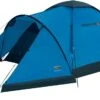 High Peak Ontario Kuppelzelt, 3-Personen, 305x180cm, Blau/grau -Campingausrüstung 49175 0