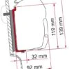 Fiamma F45 Adapter Für High Roof Westfalia -Campingausrüstung 4919 0 0