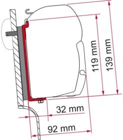 Fiamma F45 Adapter Für High Roof Westfalia