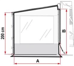 Fiamma Side W Pro Caravanstore/F35 Seitenwand - Version 2018 -Campingausrüstung 4956 3