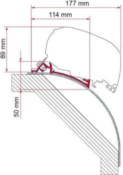 Fiamma F65/F80 Adapter Für Laika Kreos Ab Bj. 2005, 3-teilig