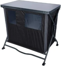 Crespo AP-105 Faltschrank, 84x92x68cm, Grau -Campingausrüstung 51441 2