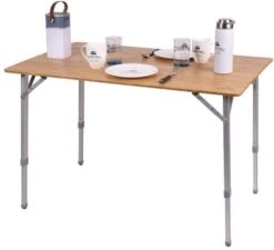 Holiday Travel Bambustisch, 100x65x42/65cm
