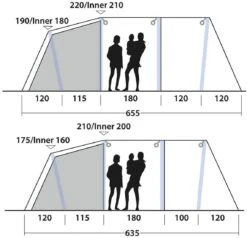 Outwell Parkdale Luftzelt -Campingausrüstung 5467 7