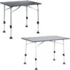 Portal Outdoor Monte Carlo Campingtisch, Schwarz/silber