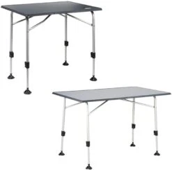 Portal Outdoor Monte Carlo Campingtisch, Schwarz/silber