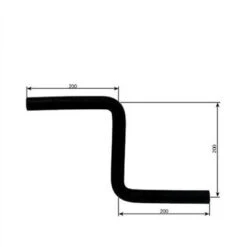Alde Gummerverbindung, S-Bogen, 20x20x20cm