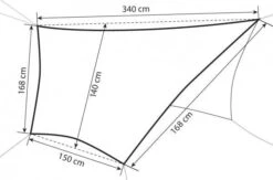 Amazonas Adventure Tarp, 168x340x168x150cm -Campingausrüstung 57016 0 3