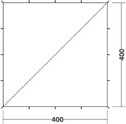 Robens Tarp, 400x400cm, Khaki -Campingausrüstung 57024 1